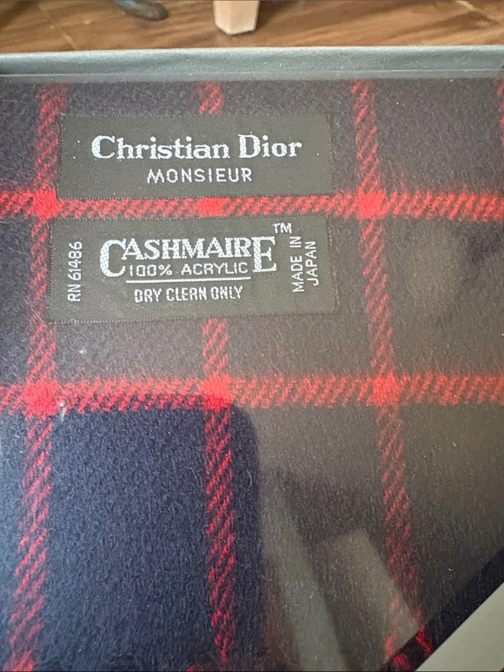 CHRISTIAN DIOR Cashmaire Monsieur Scarf